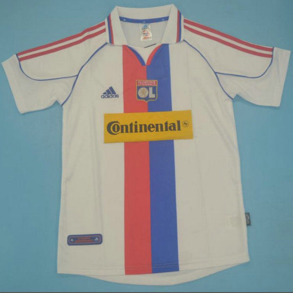 prima maglia olympique lyon 2000-2001 bianco uomo