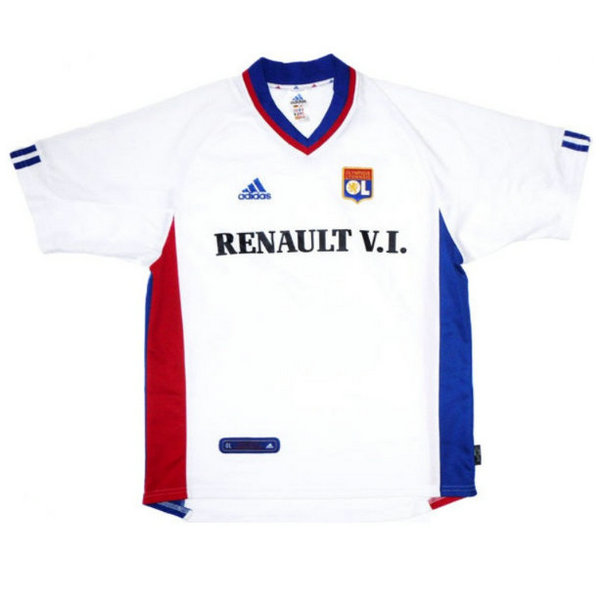 prima maglia olympique lyon 2001-2002 bianco uomo