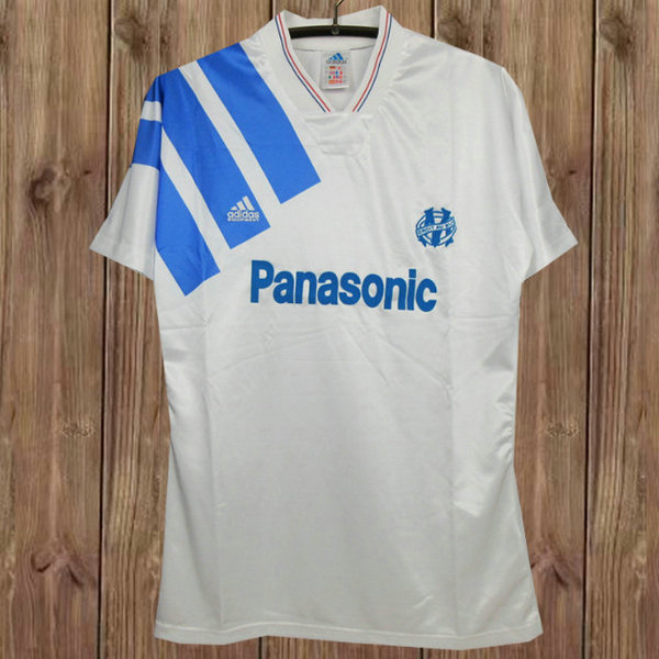 prima maglia olympique marsiglia 1991-1992 bianco uomo