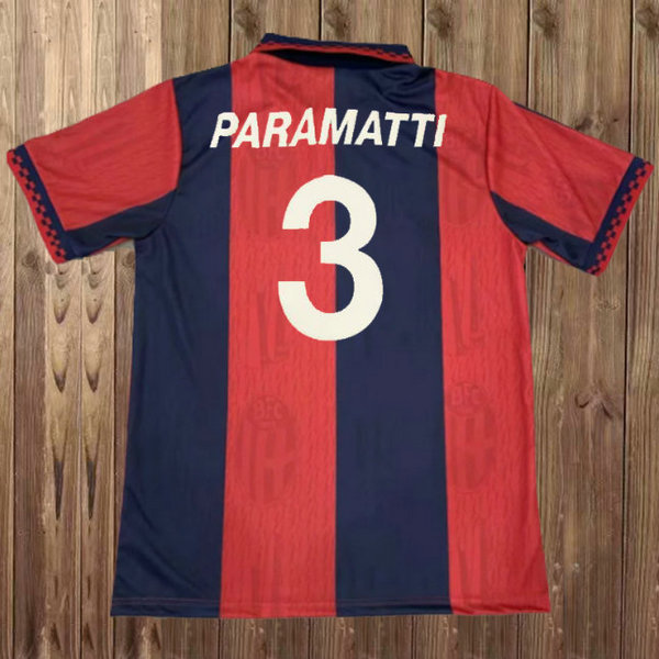 prima maglia paramatti 3 bologna 1995 rosso uomo