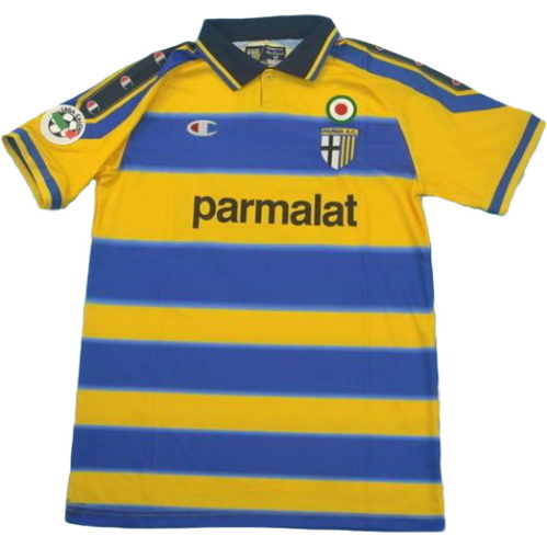 prima maglia parma lega 1999-2000 giallo blu uomo