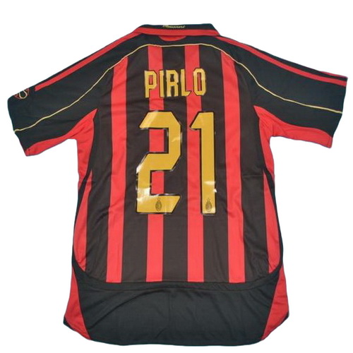 prima maglia pirlo 21 ac milan 2006-2007 rosso uomo