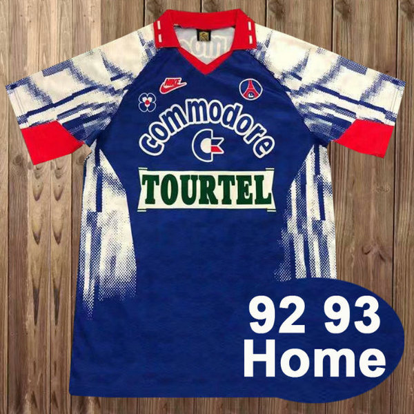 prima maglia psg 1992-1993 blu uomo