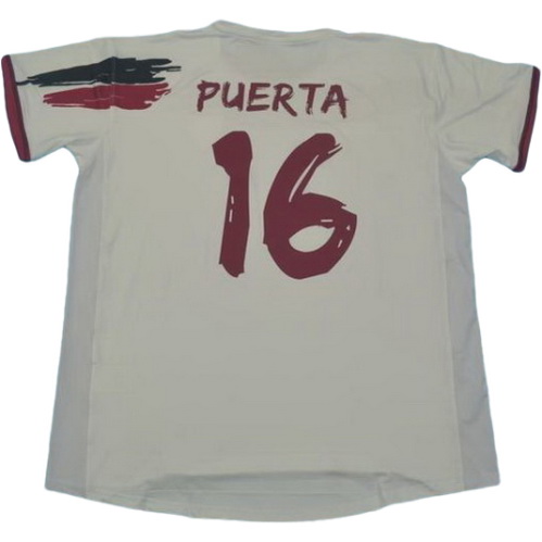 prima maglia puerta 16 siviglia 2006-2007 bianco uomo