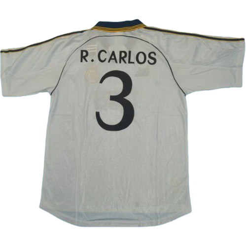 prima maglia r.carlos 3 real madrid 1999-2000 bianco uomo