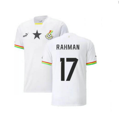 prima maglia rahman 17 ghana 2022 uomo