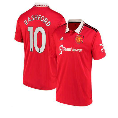 prima maglia rashford 10 manchester united 2022-2023 uomo