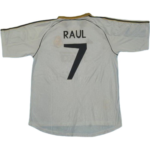 prima maglia raul 7 real madrid 1999-2000 bianco uomo