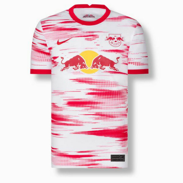 prima maglia rb leipzig 2021 2022 rosso bianco uomo