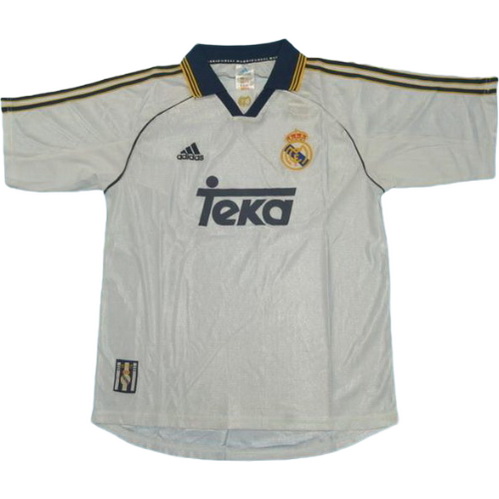 prima maglia real madrid 1999-2000 bianco uomo