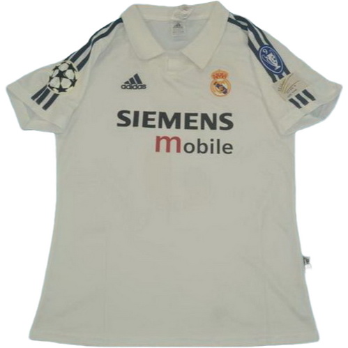 prima maglia real madrid 2002-2003 bianco uomo