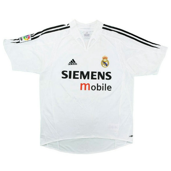 prima maglia real madrid 2004-2005 bianco uomo