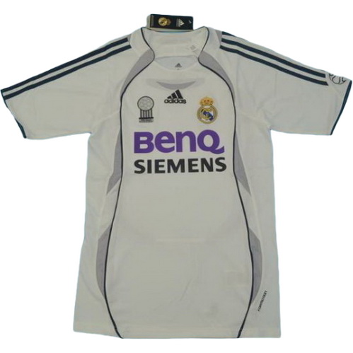 prima maglia real madrid 2006-2007 bianco uomo