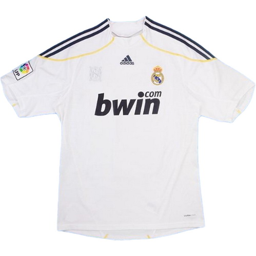 prima maglia real madrid 2009-2010 bianco uomo