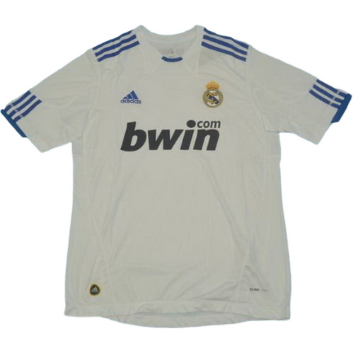 prima maglia real madrid 2010-2011 bianco uomo