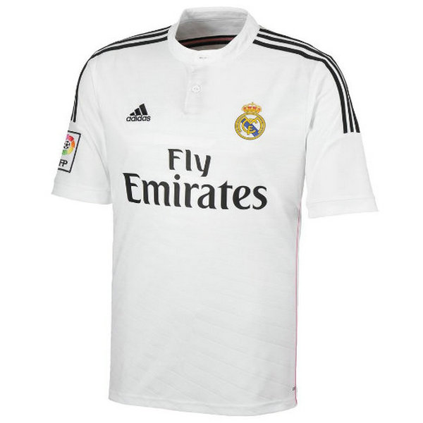 prima maglia real madrid 2014-2015 bianco uomo