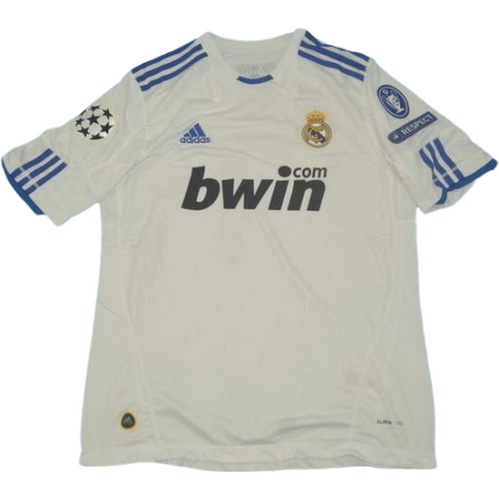 prima maglia real madrid campioni 2010-2011 bianco uomo