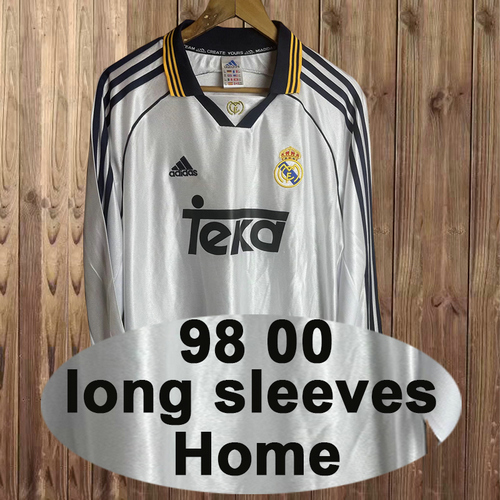 prima maglia real madrid maniche lunghe 2000 uomo