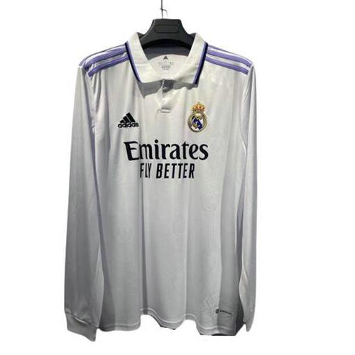 prima maglia real madrid maniche lunghe 2022-2023 uomo