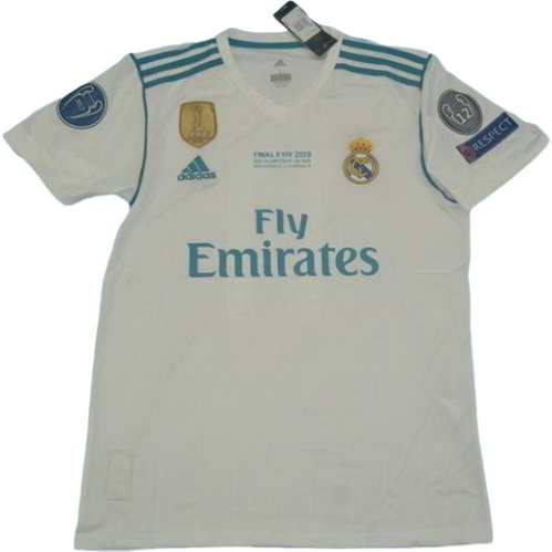 prima maglia real madrid ucl 2017-2018 bianco uomo