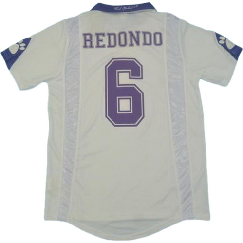 prima maglia redondo 6 real madrid 1997-1998 bianco uomo