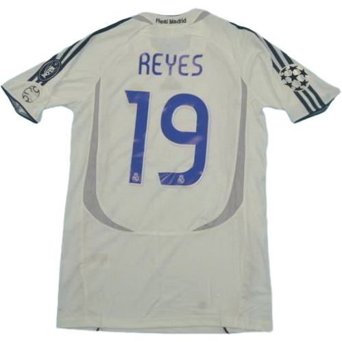 prima maglia reyes 19 real madrid 2006-2007 bianco uomo