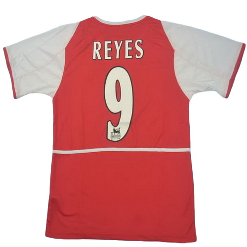 prima maglia reyes 9 arsenal 2002-2004 rosso uomo