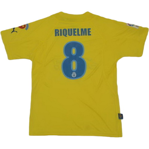 prima maglia riquelme 8 villarreal 2005-2006 giallo uomo