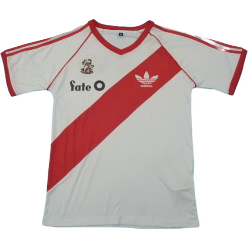 prima maglia river plate 1986-1987 bianco uomo