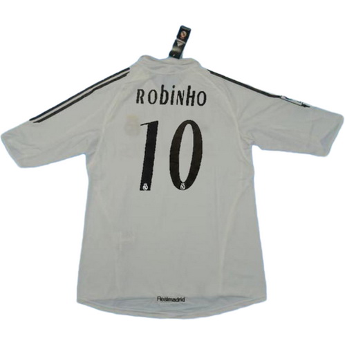 prima maglia robinho 10 real madrid 2005-2006 bianco uomo