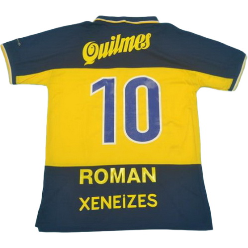 prima maglia roman 10 boca juniors 1999 blu uomo