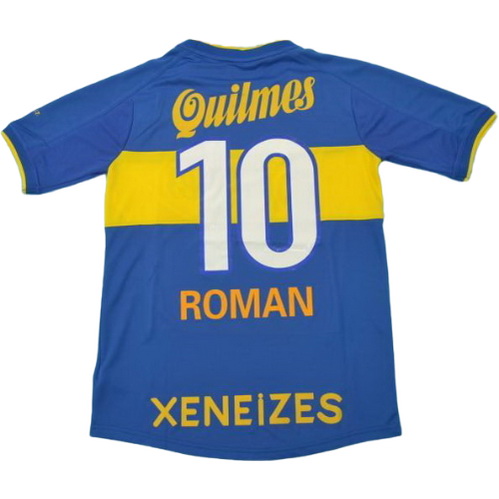 prima maglia roman 10 boca juniors 2000 blu uomo