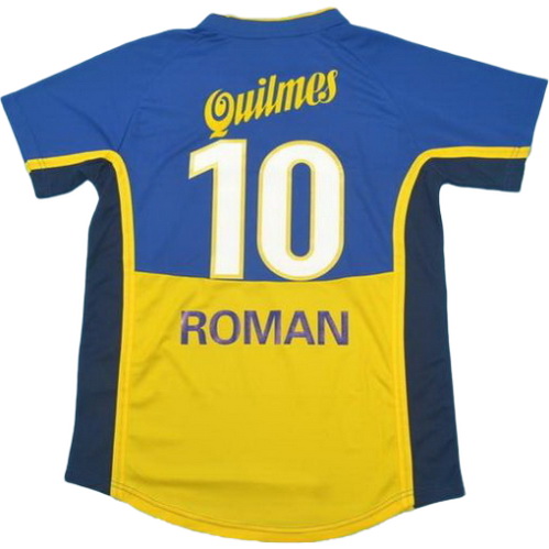 prima maglia roman 10 boca juniors 2001 blu uomo