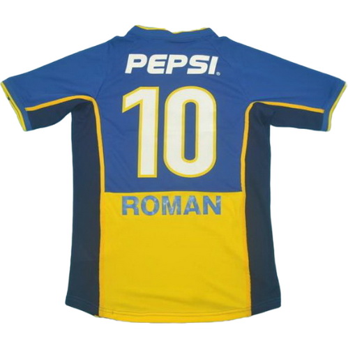 prima maglia roman 10 boca juniors 2002 blu uomo