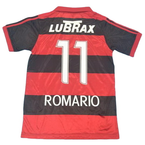 prima maglia romario 11 flamengo 1990 rosso nero uomo