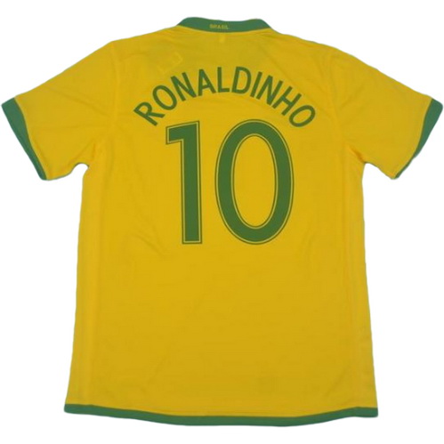 prima maglia ronaldinho 10 brasile copa mundial 2006 giallo uomo