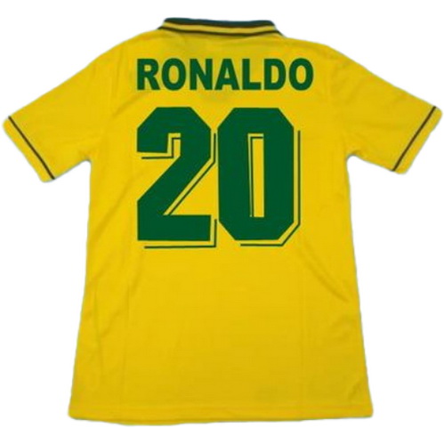 prima maglia ronaldo 20 brasile copa mundial 1994 giallo uomo