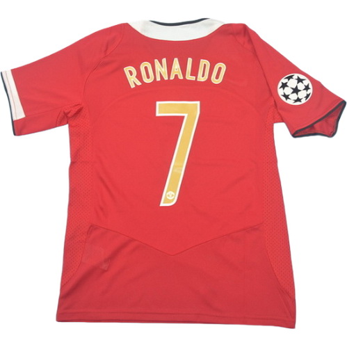 prima maglia ronaldo 7 manchester united 2006-2007 rosso uomo