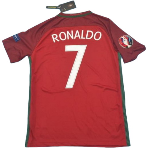 prima maglia ronaldo 7 portogallo 2016 rosso uomo