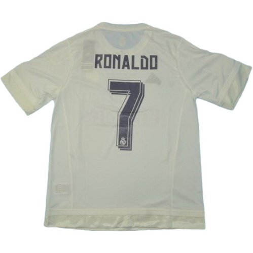 prima maglia ronaldo 7 real madrid 2015-2016 bianco uomo