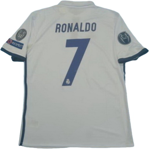 prima maglia ronaldo 7 real madrid 2016-2017 bianco uomo