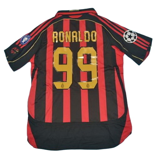 prima maglia ronaldo 99 ac milan 2006-2007 rosso uomo