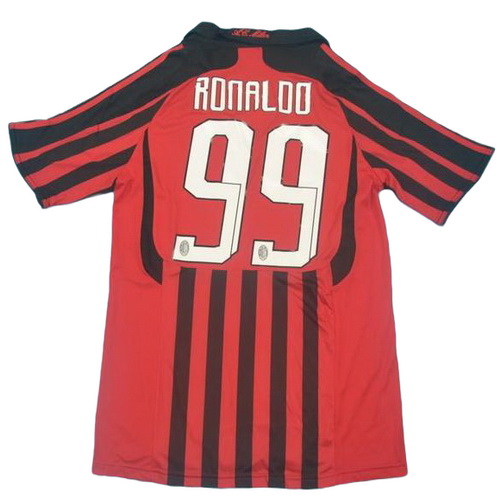 prima maglia ronaldo 99 ac milan 2007-2008 rosso uomo