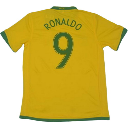 prima maglia ronaldo 9 brasile copa mundial 2006 giallo uomo