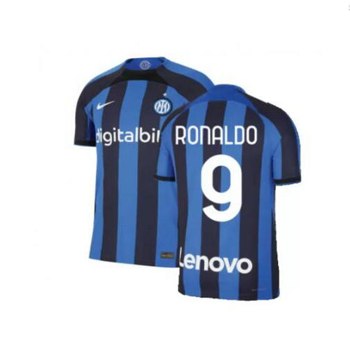 prima maglia ronaldo 9 inter milan 2022-2023 uomo