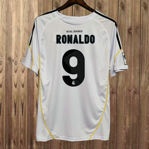 prima maglia ronaldo 9 real madrid 2009-2010 uomo