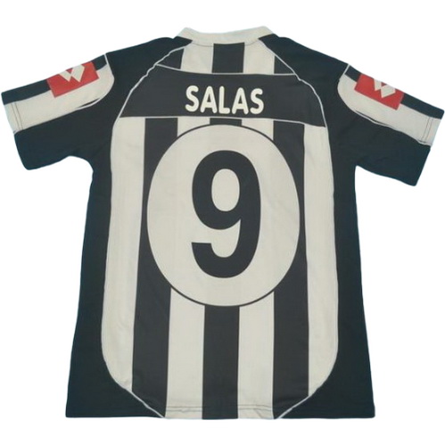 prima maglia salas 9 juventus 2002-2003 bianco nero uomo