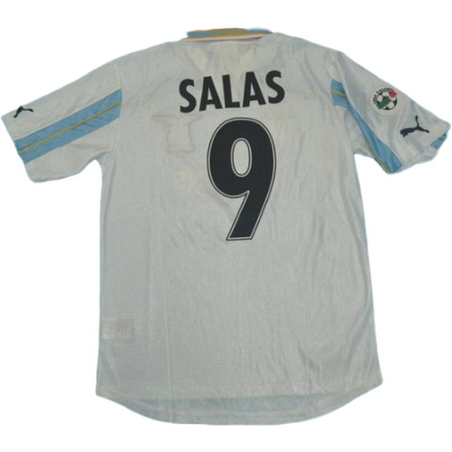 prima maglia salas 9 lazio 2000-2001 blu uomo