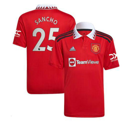 prima maglia sancho 25 manchester united 2022-2023 uomo