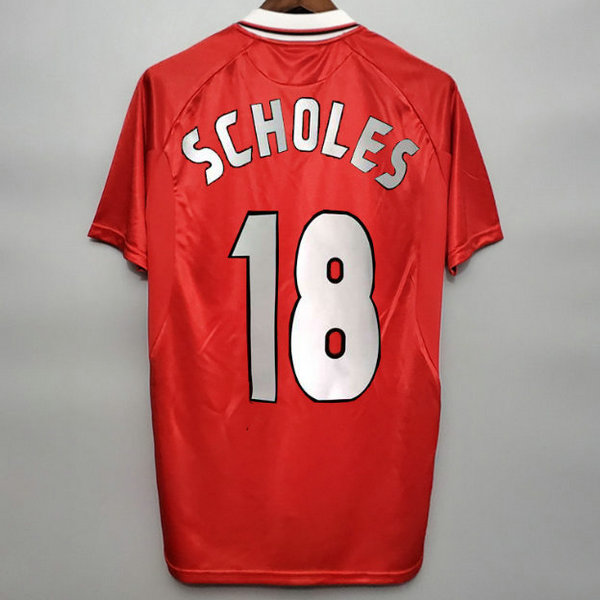 prima maglia scholes 18 manchester united 2019-2020 rosso uomo